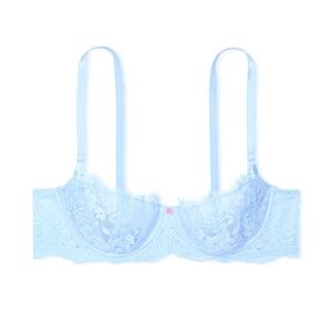 Victoria's Secret dream angels wicked unlined lace balconette Sky Blue bra